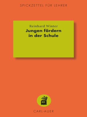 cover image of Jungen fördern in der Schule